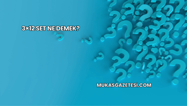 3×12 Set Ne Demek?